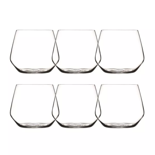 6 כוסות קריסטל ליין 560 מ"ל מבית המותג האיטלקי RCR